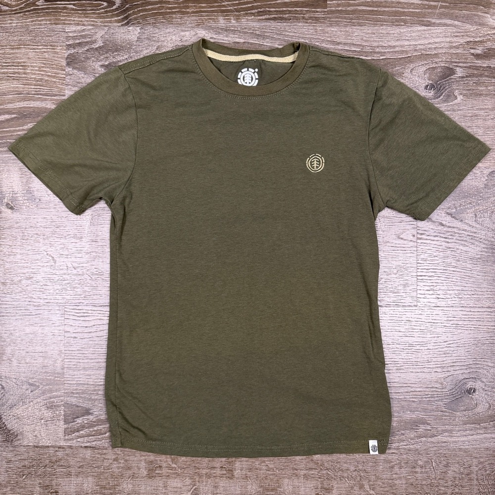 Element Skateboards Mens S Ambition T-Shirt Green Y2K Skate Streetwear